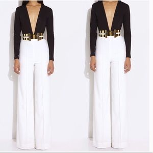 Bebe High Waist pintuck Trousers